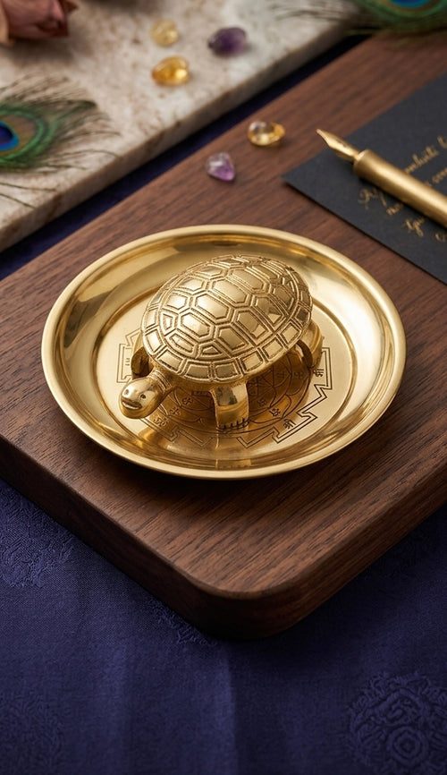 Kachua Yantra Tortoise & Plate — product view 2