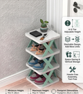 Adjustable Shoe Stand Organizer – Stackable Footwear Storage Rack for Bedroom & Entryway